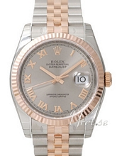 Rolex Datejust Silver Dial Rose Gold / Steel Jubilee Bracelet
