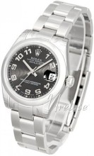 Rolex Datejust Black Dial Midsize Oyster Bracelet