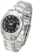 Rolex Datejust Black Dial Midsize Oyster Bracelet