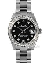 Rolex Datejust Midsize Black Dial Bracelet