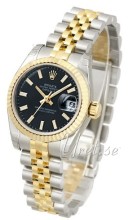 Rolex Lady Datejust Black Dial Jubilee Bracelet