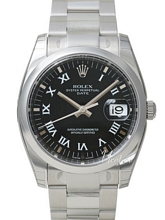 Rolex Perpetual Date Black Dial Oyster Bracelet
