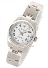 Rolex Perpetual White Dial Oyster Bracelet Ladies