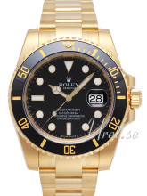 Rolex Submariner Yellow Gold Black Dial Ceramic Bezel