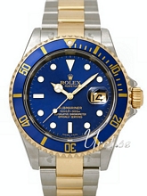 Rolex Submariner Date Blue Dial Yellow Gold/Steel Fliplock