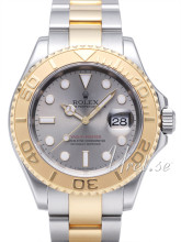 Rolex Yacht-Master Silver Dial Steel Gold Oysterlock Bracelet