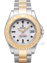 Rolex Yacht-Master White Dial Steel Gold Oysterlock Bracelet
