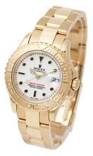 Rolex Yacht-Master Yellow Gold White Dial Ladies