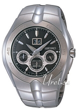 Seiko Kinetic Perpetual Calendar Black Dial