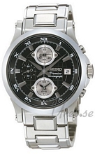 Seiko Premier Alarm Chronograph Quartz Black