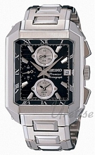 Seiko Premier Black Dial Rectangular