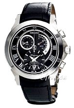 Seiko Premier Chronograph Black Dial