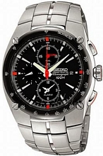 Seiko Sportura Steel Black Dial
