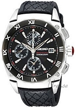 Seiko Sportura Steel Black Dial