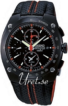 Seiko Sportura Chronograph 100m Steel Leather