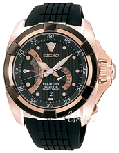Seiko Velatura Black Dial Power Reserve