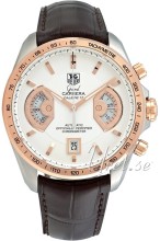 TAG Heuer Grand Carrera Silver, Guilloche Dial Croco Strap