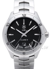 TAG Heuer Link Calibre 5 Day-Date Automatic Svart/Stål Ø42 mm TAG Heuer Link Calibre 5 Day-Date Automatic Svart/Stål Ø42 mm