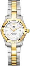 TAG Heuer Aquaracer White MOP Dial Two Tone Ladies Diamond