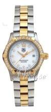 TAG Heuer Aquaracer White MOP Dial Two Tone Diamond Bezel Ladies TAG Heuer Aquaracer White MOP Dial Two Tone Diamond Bezel Ladies