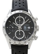 TAG Heuer Carrera Chronograph Black Dial Black Leather TAG Heuer Carrera Chronograph Black Dial Black Leather