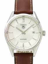 TAG Heuer Carrera Silver Dial Brown Leather TAG Heuer Carrera Silver Dial Brown Leather