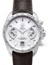 TAG Heuer Grand Carrera White Dial Brown Leather