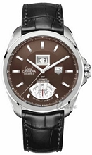 TAG Heuer Grand Carrera Calibre 8 RS Brown Dial Black Leather