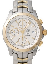 TAG Heuer Link Automatic Chronograph Two Tone Silver Dial