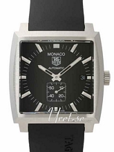 TAG Heuer Monaco Automatic Black Dial Black Rubber