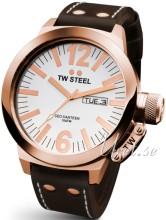 TW Steel Ceo Canteen White Dial Leather Strap TW Steel Ceo Canteen White Dial Leather Strap