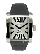 TW Steel Ceo Goliath Silver Dial Leather Strap