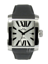 TW Steel Ceo Goliath Silver Dial Leather Strap