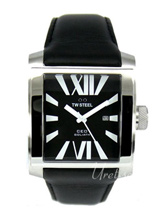 TW Steel Ceo Goliath Black Dial Leather Strap