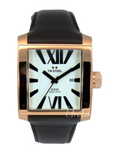 TW Steel Ceo Goliath White Dial Leather Strap