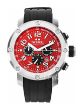 TW Steel Tech Black Dial Rubber Strap