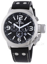 TW Steel Canteen Black Dial Leather Strap