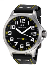 TW Steel F1 Pilot Black Dial Leather Strap TW Steel F1 Pilot Black Dial Leather Strap
