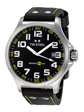 TW Steel F1 Pilot Black Dial Leather Strap TW Steel F1 Pilot Black Dial Leather Strap