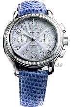 Zenith Baby Doll Chronograph Diamond Steel Blue Dial