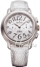 Zenith Chronomaster Star Silver Guilloche Dial Grey Leather