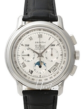 Zenith Chronomaster Grande GT Silver Guilloche Dial Black Leathe