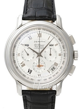 Chronomaster Grande XT Silver Guilloche Dial Black Leather