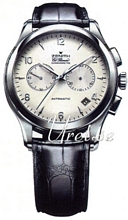 Zenith Class El Primero Chronograph Silver Dial Black Leather
