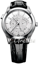 Zenith Class Grande Reserve De Marche Dual Time Silver Guilloche