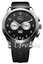 Zenith Class Grande Black Dial Rubber